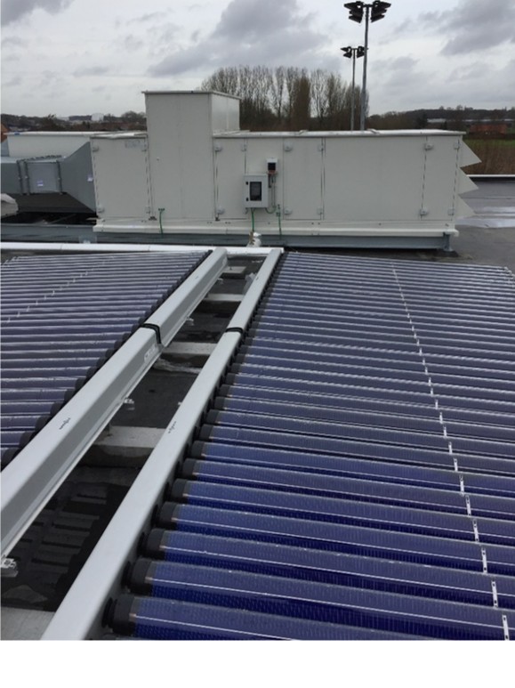 De heatpipe vacuümcollectoren voor de productie van sanitairwarmwater
